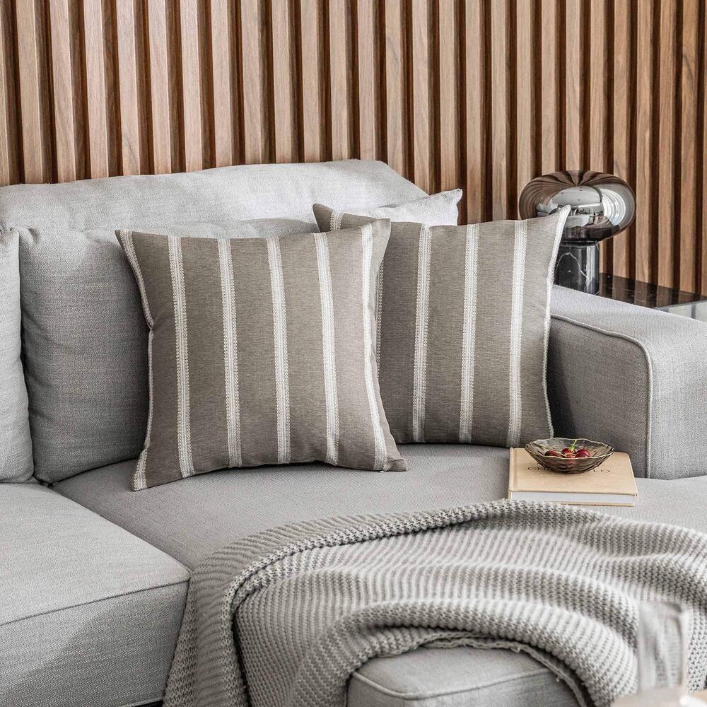 7872 Large Stripe Decorative Pillow Covers Euro Shams Cover for Living